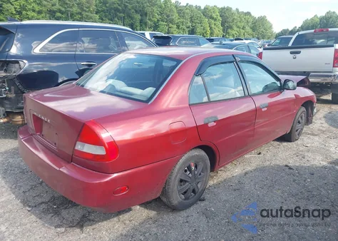 1998 Mitsubishi Mirage De из США, поврежденный, VIN JA3AY26A3WU004651